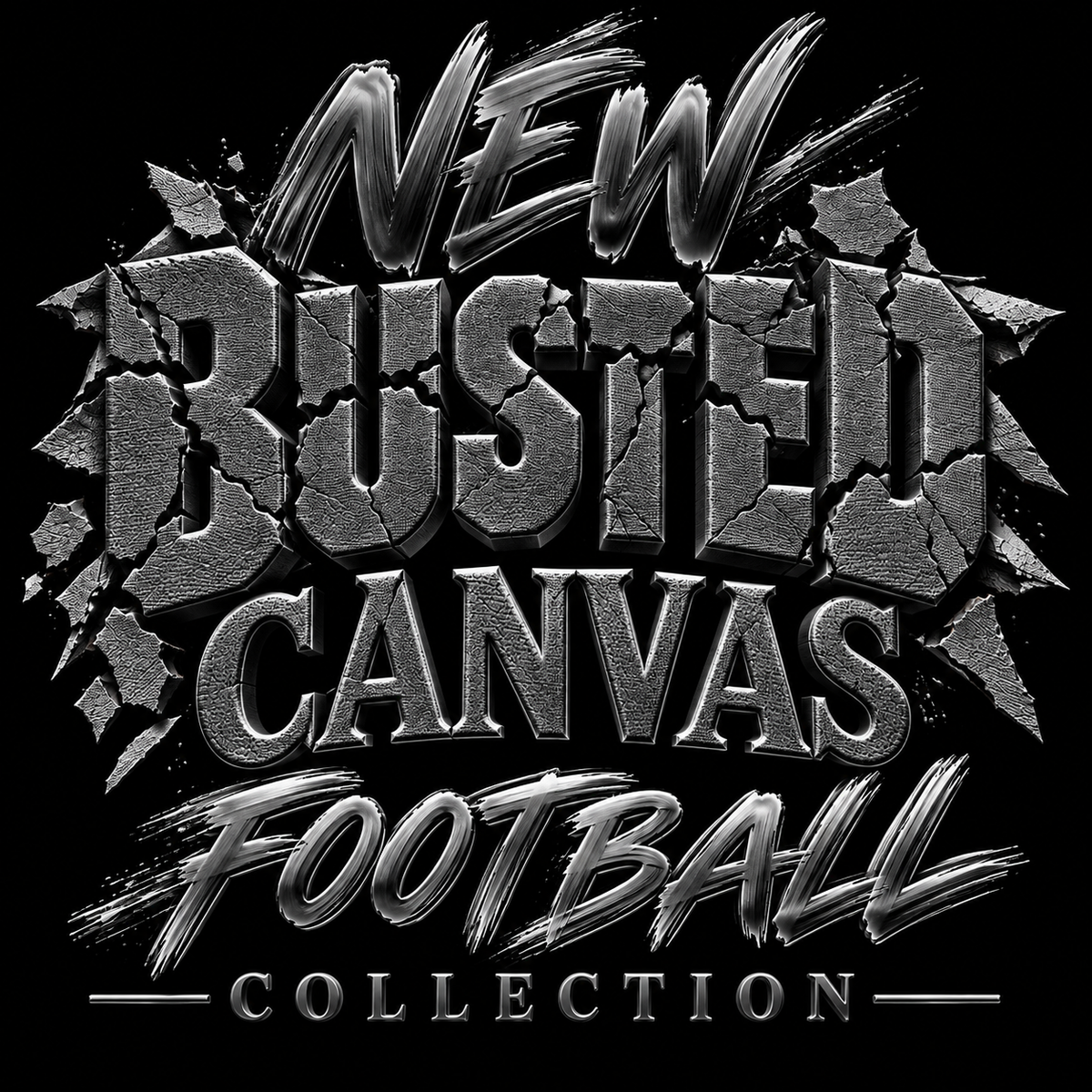 Sporty Busted Canvas Paint Pours