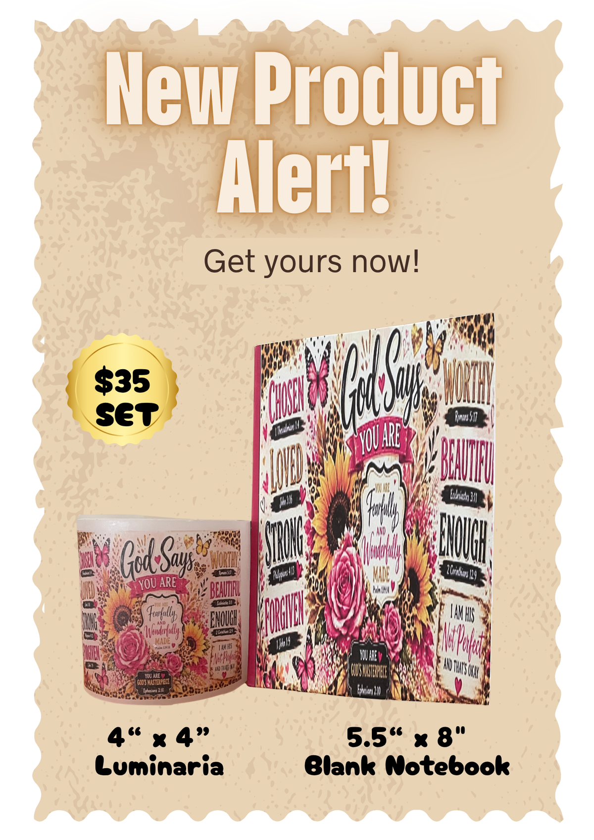 God Says Journal & Candle Set