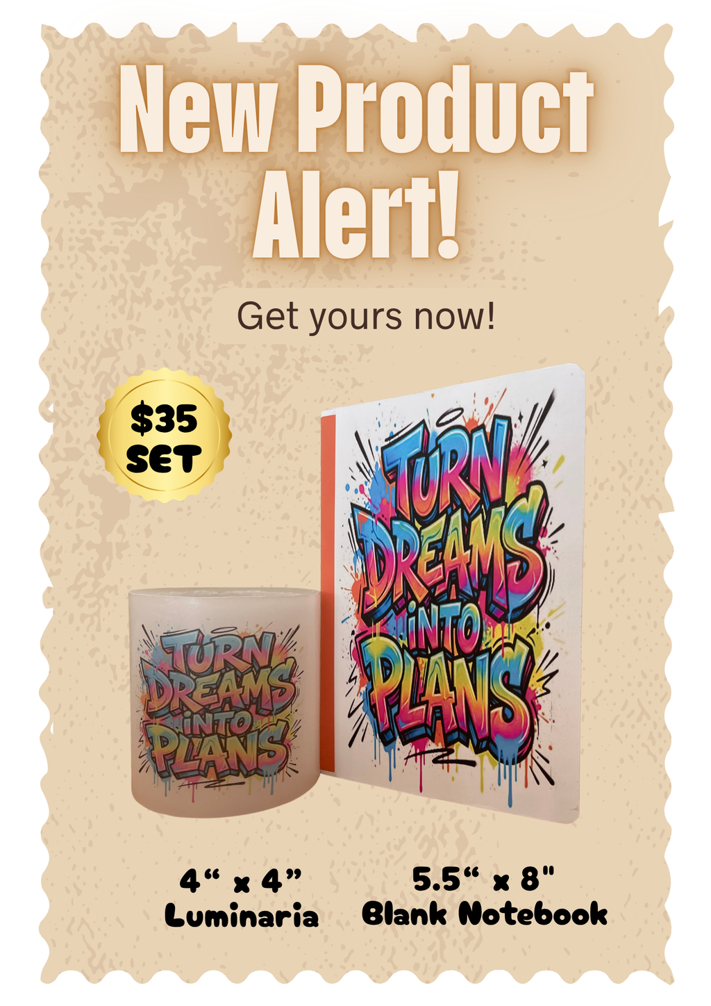 Dreams Journal & Candle Set
