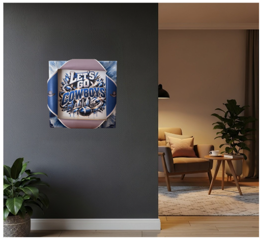 Cowboys Sporty Busted Canvas