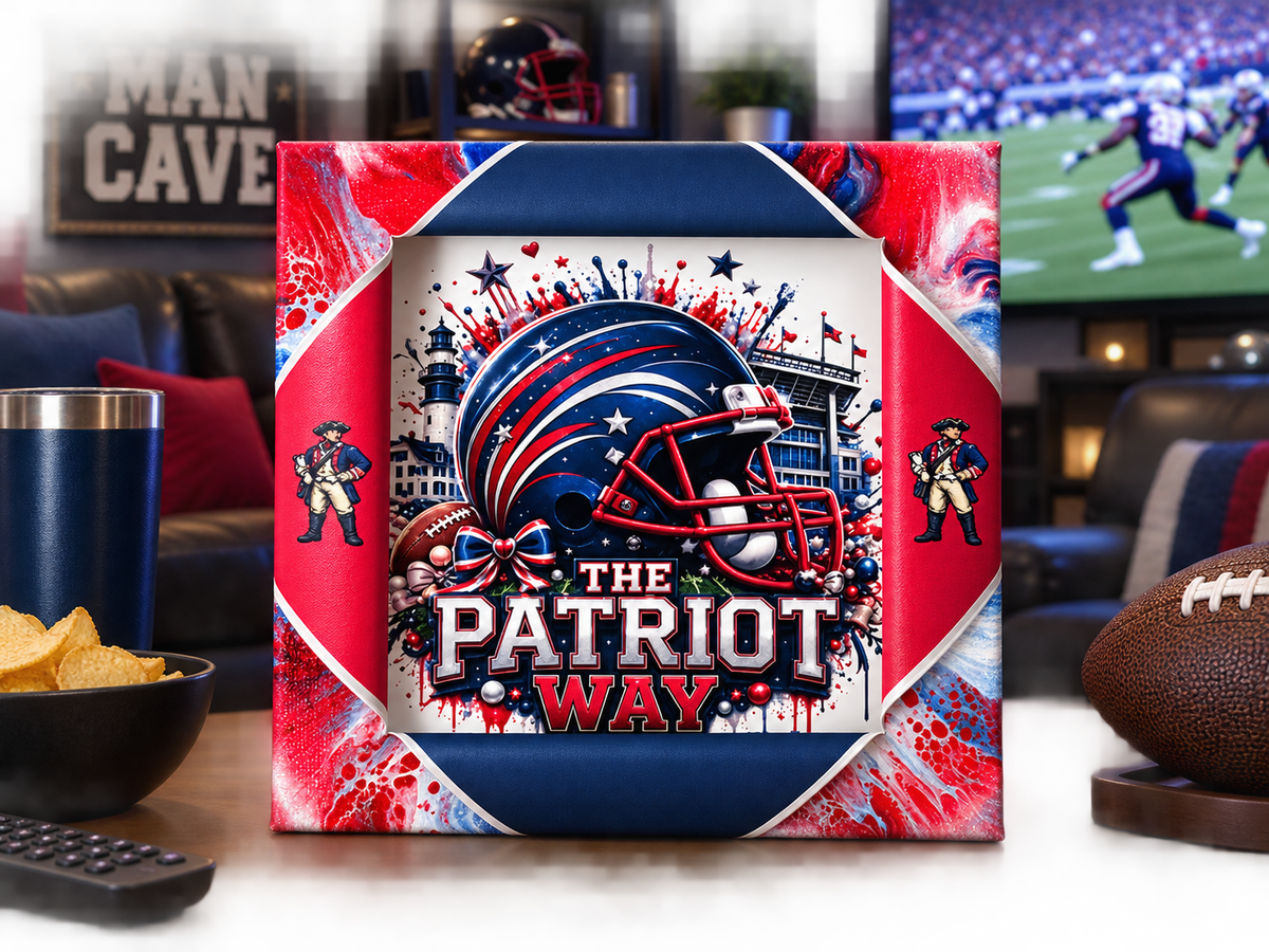 Patriots Sporty Busted Canvas