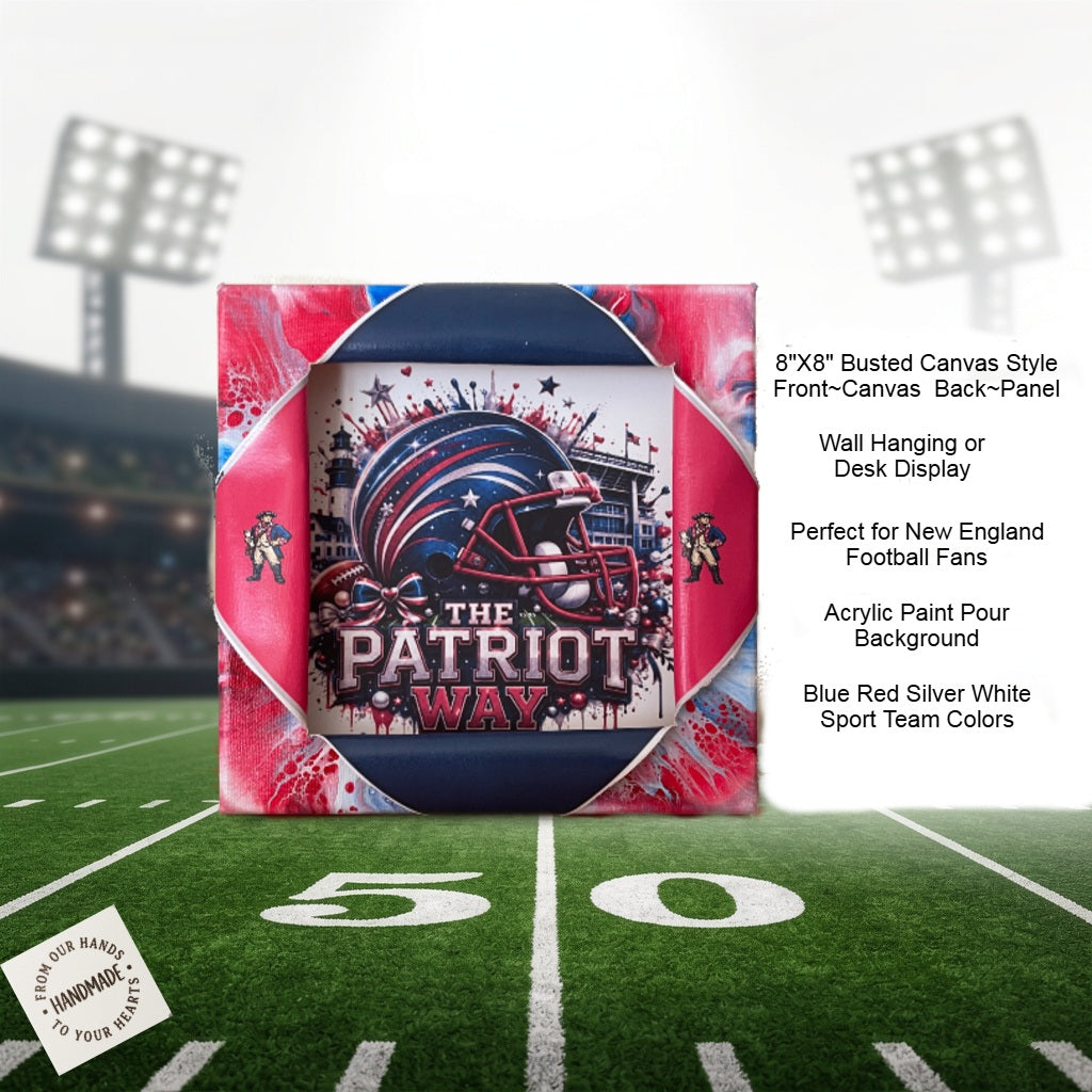 Patriots Sporty Busted Canvas