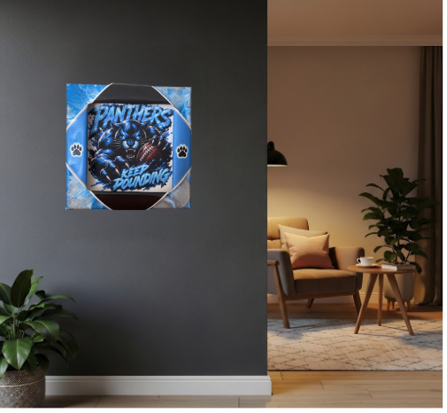 Panthers Sporty Busted Canvas