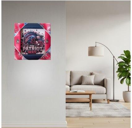 Patriots Sporty Busted Canvas