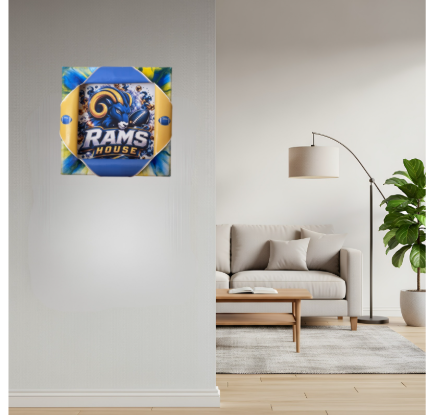Rams Sporty Busted Canvas