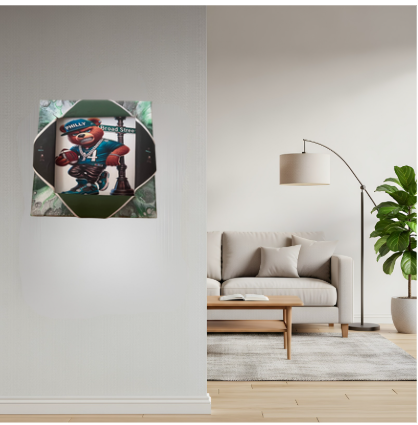 Philly Bear Sporty Busted Canvas